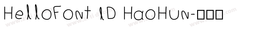 HelloFont ID HaoHun字体转换